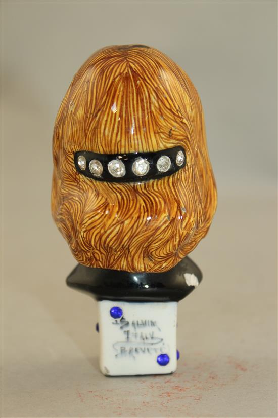 An unusual Salvini Art Nouveau pottery seal, early 20th century, 110.2cm.
